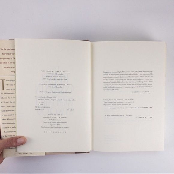 2/$50 - The Blind Assassin by Margaret Atwood - Picture 5 of 14